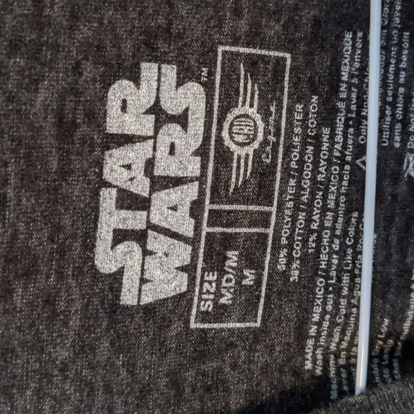 Star Wars Tie Fighter X-Wing Short Sleeve T-shirt Dark Gray M New Retro Disney - Picture 3 of 4